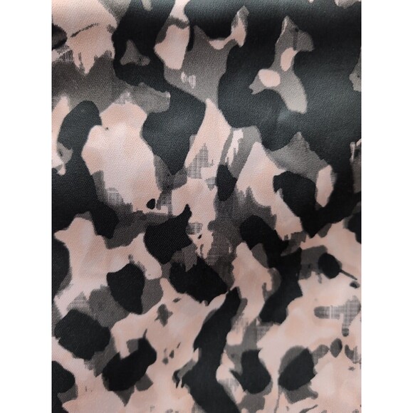 H&M Women’s Olive Green/Beige Abstract Camo Flared A-Line Skirt Sz 2 High Waist - Picture 4 of 11